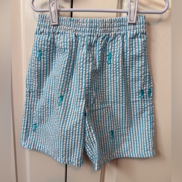 1984404 Light Blue Seer Sucker Shorts
